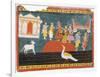 Rama Visits Bharadvaja's Hermitage-null-Framed Art Print