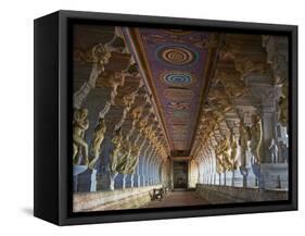 Ramanatha Swami, Rameswaram, Tamil Nadu, India, Asia-Tuul-Framed Stretched Canvas