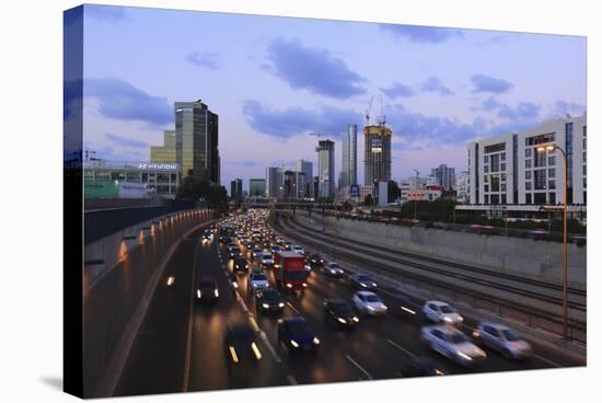 Ramat Gan and the Ayalon Highway.-Stefano Amantini-Stretched Canvas