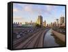 Ramat Gan and the Ayalon Highway.-Stefano Amantini-Framed Stretched Canvas