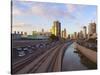 Ramat Gan and the Ayalon Highway.-Stefano Amantini-Stretched Canvas