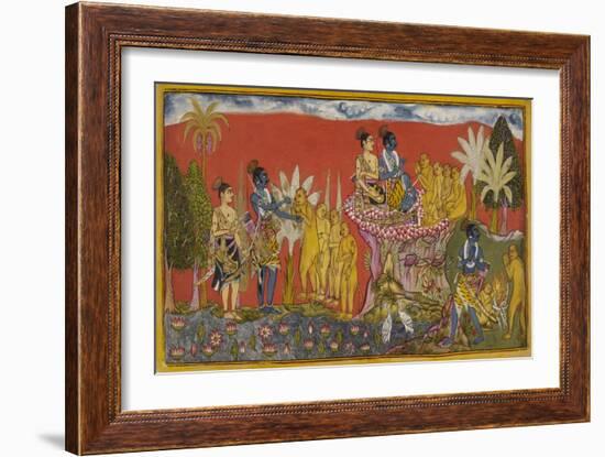 Ramayana, Kishkindha Kanda-null-Framed Giclee Print