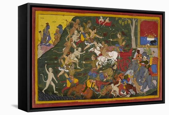 Ramayana, Yuddha Kanda-Sahib Din-Framed Stretched Canvas