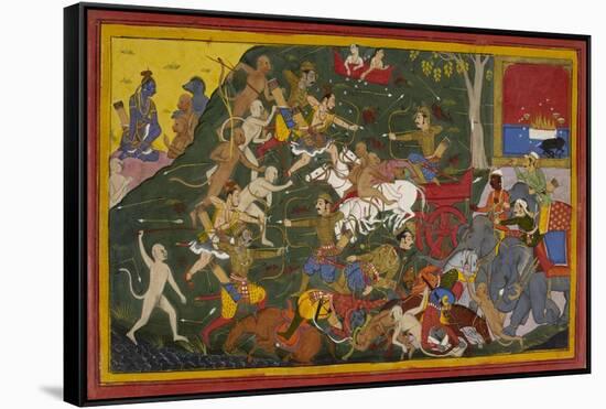 Ramayana, Yuddha Kanda-Sahib Din-Framed Stretched Canvas