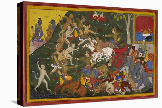 Ramayana, Yuddha Kanda-Sahib Din-Stretched Canvas