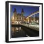 Rambla del Mar at Port Vell, Barcelona, Catalonia, Spain, Europe-Markus Lange-Framed Photographic Print