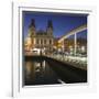 Rambla del Mar at Port Vell, Barcelona, Catalonia, Spain, Europe-Markus Lange-Framed Photographic Print