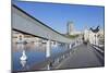 Rambla del Mar at Port Vell, Edificio Colon Tower and Columbus Monument (Monument a Colom), Barcelo-Markus Lange-Mounted Photographic Print