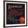 Rambler Brand - La Verne, California - Citrus Crate Label-Lantern Press-Framed Art Print