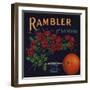 Rambler Brand - La Verne, California - Citrus Crate Label-Lantern Press-Framed Art Print