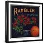 Rambler Brand - La Verne, California - Citrus Crate Label-Lantern Press-Framed Art Print