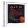 Rambler Brand - La Verne, California - Citrus Crate Label-Lantern Press-Framed Art Print