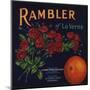 Rambler Brand - La Verne, California - Citrus Crate Label-Lantern Press-Mounted Art Print