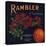 Rambler Brand - La Verne, California - Citrus Crate Label-Lantern Press-Stretched Canvas