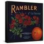 Rambler Brand - La Verne, California - Citrus Crate Label-Lantern Press-Framed Stretched Canvas