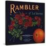 Rambler Brand - La Verne, California - Citrus Crate Label-Lantern Press-Stretched Canvas