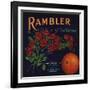 Rambler Brand - La Verne, California - Citrus Crate Label-Lantern Press-Framed Art Print