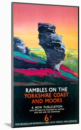 Rambles on the Yorkshire Coast and Moors, LNER, c.1923-1947-null-Mounted Art Print