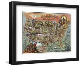 Rambles through our Country-Vintage Reproduction-Framed Art Print