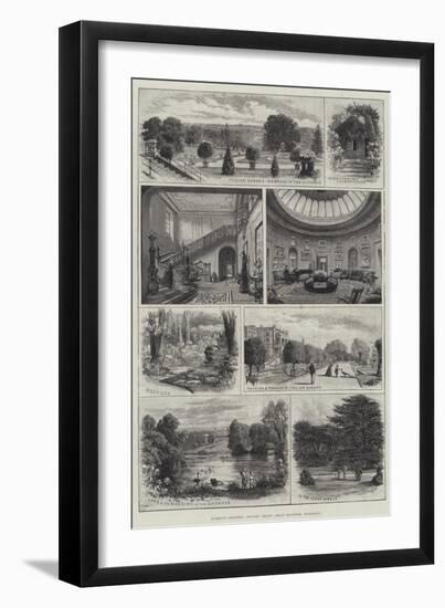 Rambling Sketches, Bentley Priory, Great Stanmore, Middlesex-null-Framed Giclee Print