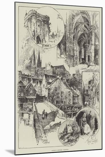 Rambling Sketches, Chartres-Herbert Railton-Mounted Giclee Print