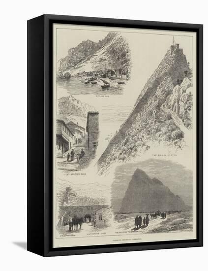 Rambling Sketches, Gibraltar-Alfred Robert Quinton-Framed Stretched Canvas