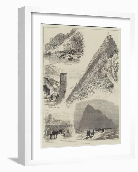 Rambling Sketches, Gibraltar-Alfred Robert Quinton-Framed Giclee Print