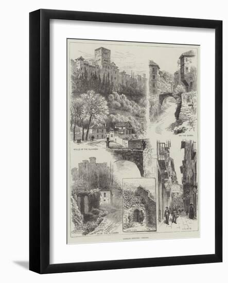 Rambling Sketches, Granada-Alfred Robert Quinton-Framed Giclee Print