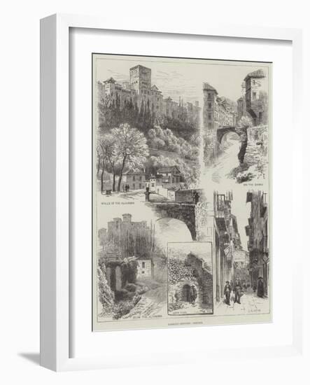 Rambling Sketches, Granada-Alfred Robert Quinton-Framed Giclee Print