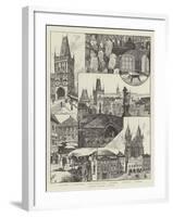 Rambling Sketches in Prague-null-Framed Giclee Print