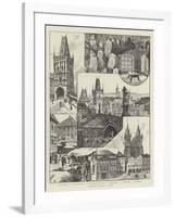 Rambling Sketches in Prague-null-Framed Giclee Print