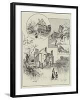 Rambling Sketches in Sussex-Herbert Railton-Framed Giclee Print