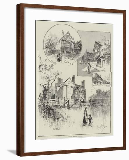 Rambling Sketches in Sussex-Herbert Railton-Framed Giclee Print