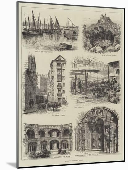 Rambling Sketches, Lisbon-null-Mounted Giclee Print