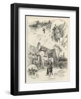 Rambling Sketches, Normandy-Herbert Railton-Framed Giclee Print