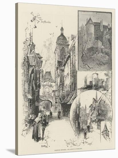 Rambling Sketches, Our Artist in Normandy-Herbert Railton-Stretched Canvas