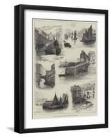 Rambling Sketches, Polperro, a Cornish Fishing Village-Alfred Robert Quinton-Framed Giclee Print