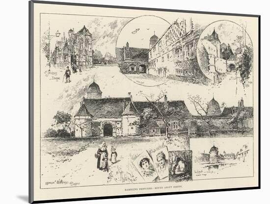 Rambling Sketches, Round About Dieppe-Herbert Railton-Mounted Giclee Print