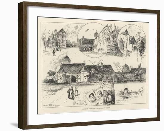 Rambling Sketches, Round About Dieppe-Herbert Railton-Framed Giclee Print