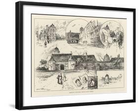 Rambling Sketches, Round About Dieppe-Herbert Railton-Framed Giclee Print