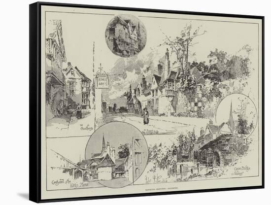 Rambling Sketches, Salisbury-Herbert Railton-Framed Stretched Canvas