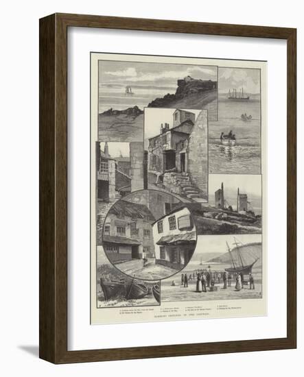 Rambling Sketches, St Ives, Cornwall-null-Framed Giclee Print