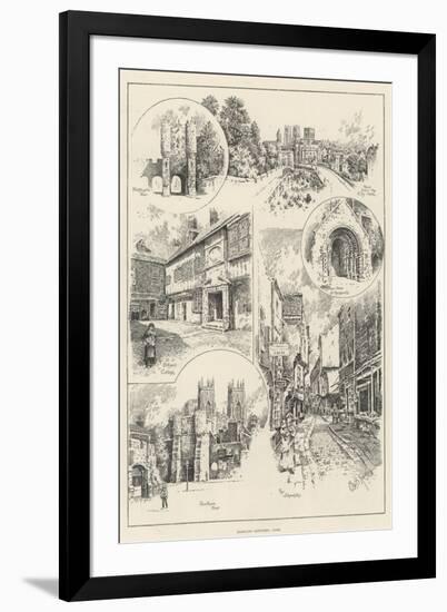 Rambling Sketches, York-null-Framed Giclee Print