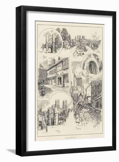 Rambling Sketches, York-null-Framed Giclee Print