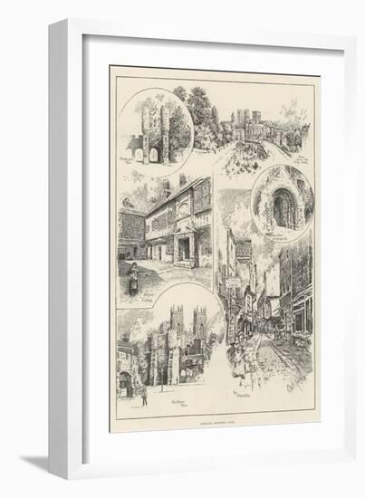 Rambling Sketches, York-null-Framed Giclee Print