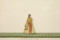 An Indian Macaroni Lady, 1800-10-Ramdass-Stretched Canvas