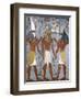 Rameses I Between Horus and Anubis, Fresco, Burial Chamber, Tomb of Ramesses I-null-Framed Giclee Print