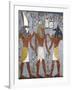 Rameses I Between Horus and Anubis, Fresco, Burial Chamber, Tomb of Ramesses I-null-Framed Giclee Print