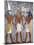 Rameses I Between Horus and Anubis, Fresco, Burial Chamber, Tomb of Ramesses I-null-Mounted Giclee Print