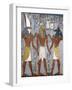 Rameses I Between Horus and Anubis, Fresco, Burial Chamber, Tomb of Ramesses I-null-Framed Giclee Print